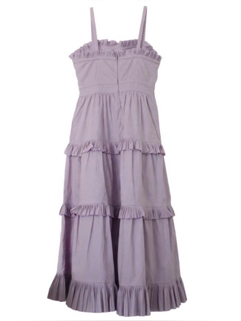 Lavender Ruffle Maxi Dress - Picture 2 of 3